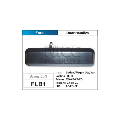 NICE FLB1 DOOR HANDLE BLACK LEFT HAND FRONT FOR FORD FALCON XD XE XF