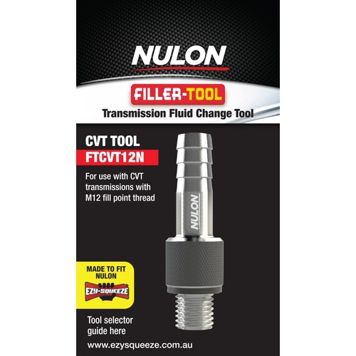 NULON FTCVT12N TRANSMISSION FLUID FILLER CHANGE TOOL FOR M12 THREAD