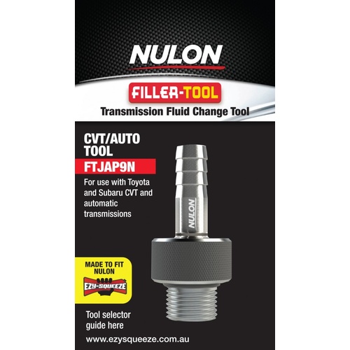 Nulon FTJAP9N Transmission Fluid Filler Change Tool for Subaru & Toyota CVT