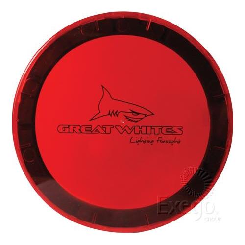 GREAT WHITES POLYCARBONATE LENS COVERS RED FOR 170 SERIES LIGHTS GWA0006 x2