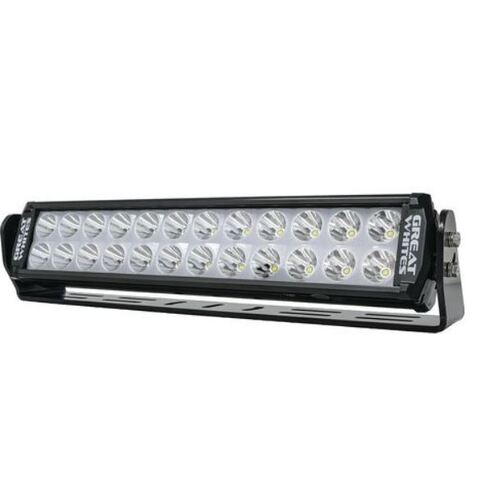 Great Whites 24 Led Double Row Driving Light Bar With Bracket 11-32V GWD5244