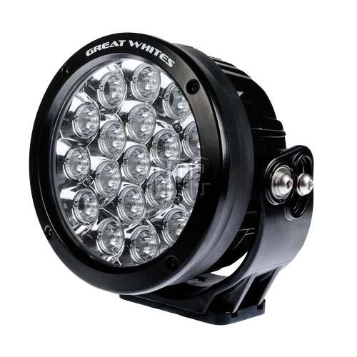 GREAT WHITES GWR5183 18 LED ROUND DRIVING LIGHT 9-32V 170 SERIES GEN-2 BLACK