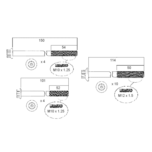 PERMASEAL HBS181 HEAD BOLT SET FOR FORD RANGER & MAZDA BT50 CHECK APP BELOW