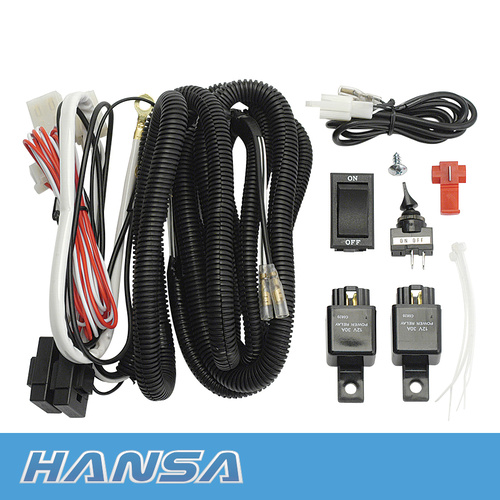HANSE HDHWH12 HEAVY DUTY UNIVERSAL 12 VOLT WIRING HARNESS DRIVING LIGHT KIT