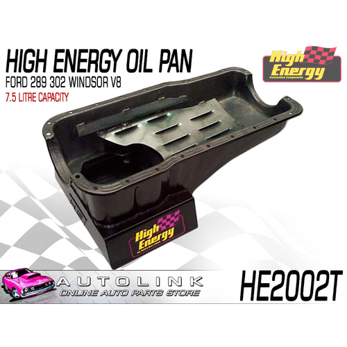 HIGH ENERGY ENGINE OIL SUMP PAN FOR FORD 289 302 WINDSOR V8 FALCON XR XT XW XY