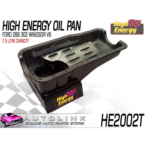 HIGH ENERGY HE2002T OIL PAN FOR FORD 289 302 WINDSOR V8 FALCON XR XT XW XY 66-72