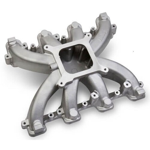 Holley 300-132 Alloy GM LS1 LS2 LS6 Single Plane Mid Rise Carby Intake Manifold
