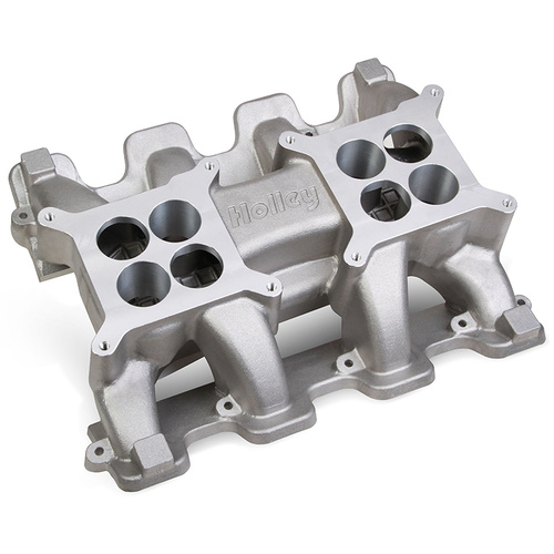 Holley HO300-133 Alloy LS3 L92 Dual Plane Mid Rise Carby Intake Manifold
