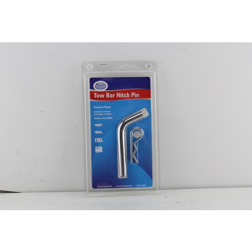 ARK HP80B TOW BAR HITCH PIN WITH "R" CLIP 80mm x 5/8" DIAMETER 