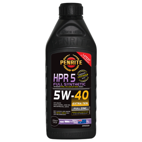 PENRITE HPR5 FULL SYNTHETIC ENGINE OIL 5W-40 1L HPR05001