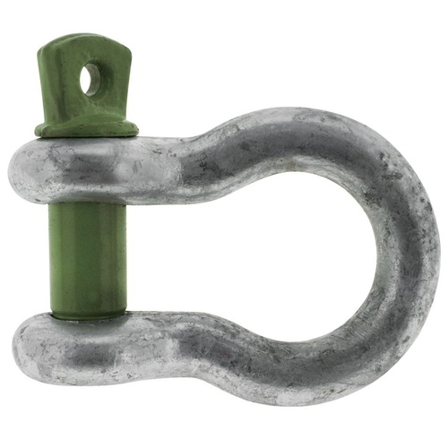 HULK HU1029 4WD Bow Shackle 3.25 Ton Galvanised Body 19mm Pin