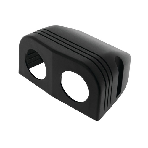 Hulk 4x4 HU6612 Accessory Power Socket Black Double Surface Mount Housing