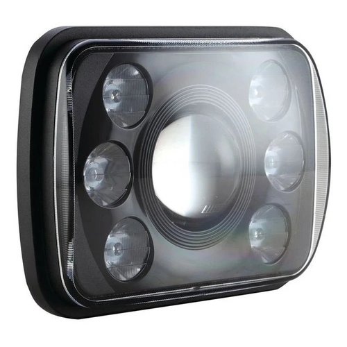 Ignite IHL200SB Rectangle High Low LED Head Light Black Face 65 Watt 200 x 142mm