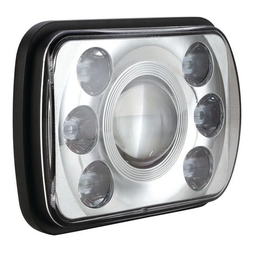 Ignite IHL200SC Rectangle High Low LED Head Light Chrome Face 65 Watt 200 x 142mm