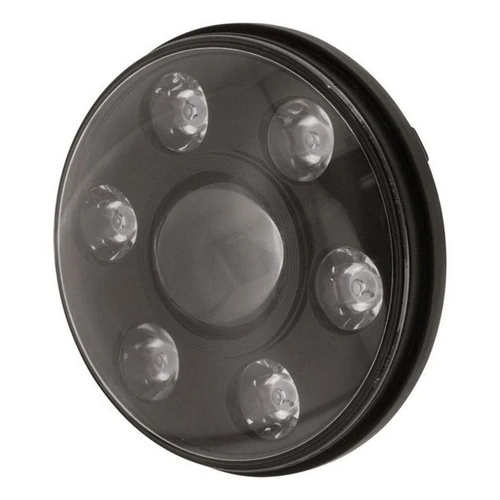 Ignite IHL7RB Round High Low LED Head Light Black Face 65 Watt 7" or 178mm