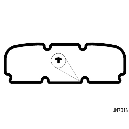 ROCKER COVER GASKET NITRILE FOR HOLDEN VN CALAIS SERIES 1 V6 3.8L JN701N x1