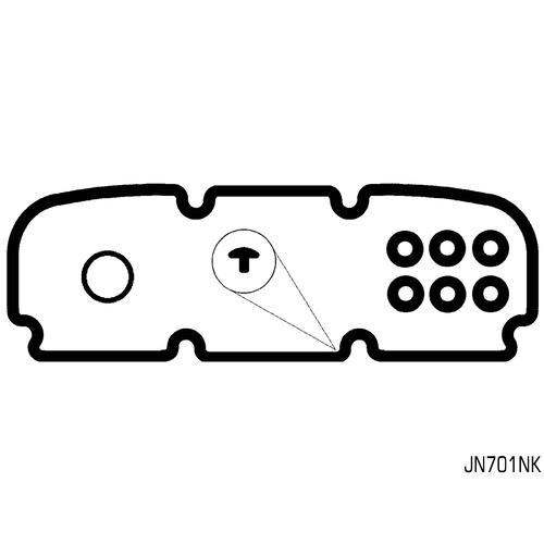Permaseal JN701NK Rocker Cover Gasket Kit for Holden VN Series 1 V6 3.8L x1