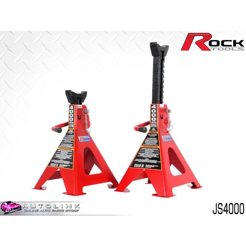 ROCK CAR 4WD JACK STANDS 4000KG SAFE WORKING LOAD - PAIR AUSTRALIAN STD JS4000 