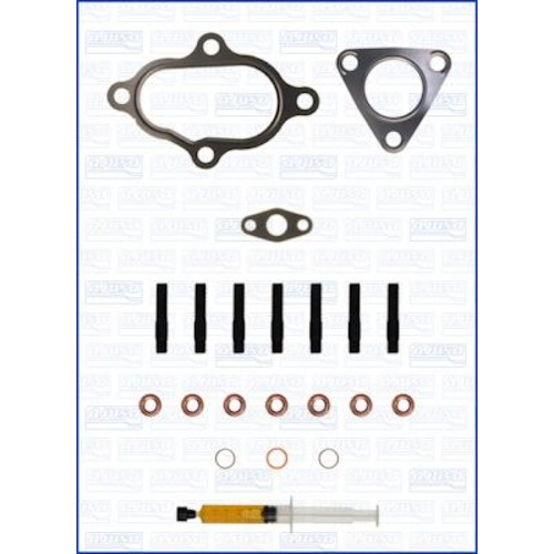 Ajusa JTC11310 Turbo Gasket Kit + Studs Nuts for Mitsubishi 2.8L 4M40T Diesel