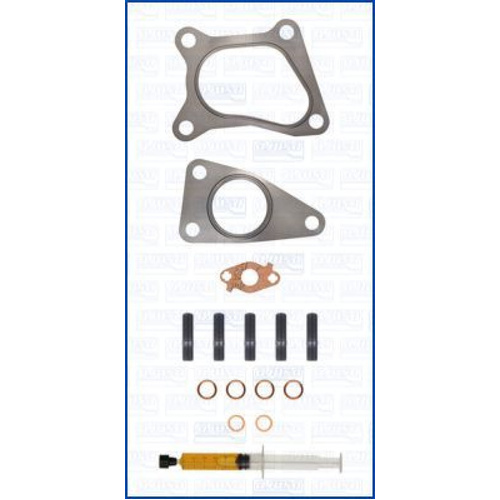 Ajusa JTC12440 Left Turbo Gasket Kit + Studs Washers for Subaru 2.0L EJ206 EJ208 