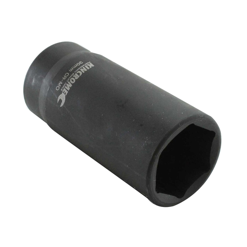 Kincrome K080011 4WD Axle Nut Socket 30mm 1/2" Square Drive Cr-Mo Black Finish