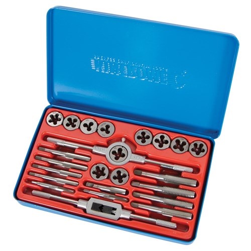 KINCROME K12025 IMPERIAL TAP & DIE SET 24 PIECE IN METAL CASE
