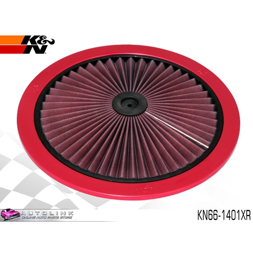 K&N 14" X-STREAM AIR FILTER TOP LID PLATE RED KN66-1401XR