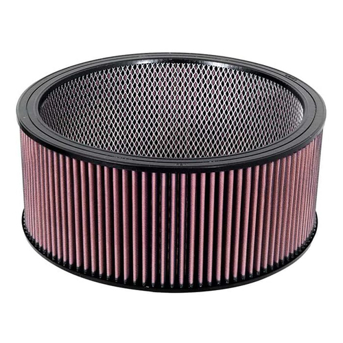 K&N Air Filter Element Round 14″ Diameter 6″ Height for 14″ Chrome Air Cleaner