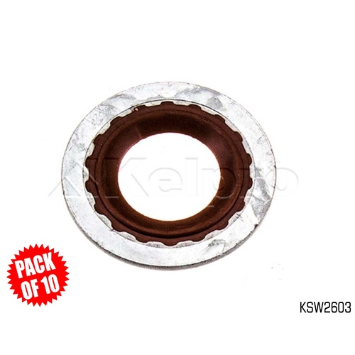 KELPRO 12mm RUBBER & METAL TYPE SUMP PLUG WASHERS KSW2603 PACK OF 10