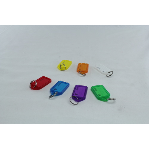 PLASTIC LUGGAGE KEY ID TAG MIXED COLOURS - SOLD AS EACH 