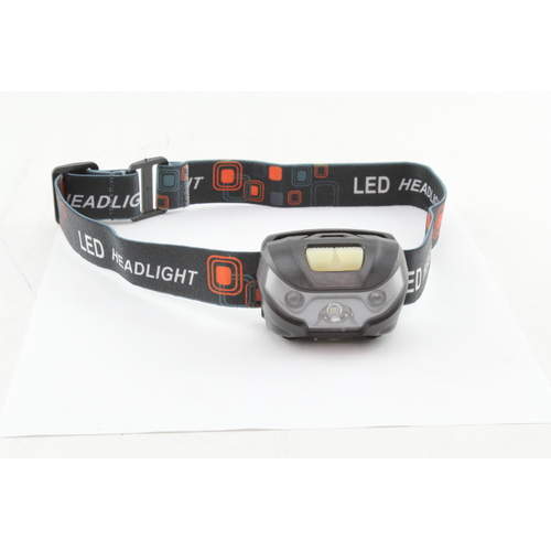 EXELITE LED HI POWERED HEAD LAMP 120 LUMENS WHITE / RED LIGHT USB CHARGE