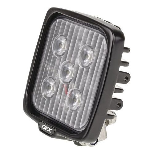 OEX LLX08202 Multi Volt 5 LED Square Work Light With Bracket - Alloy Body 12/24V