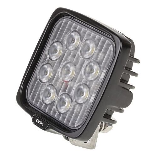 Oex LLX08205 Square 9 LED Flood Work Light 12 or 24 Volt Alloy Body 3152 Lumens