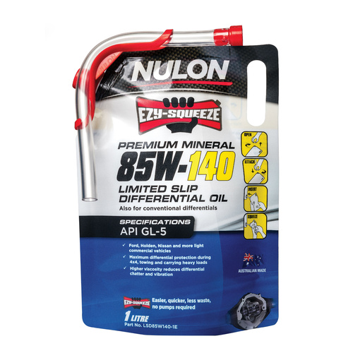 NULON LSD85W140-1E PREMIUM MINERAL EZY SQUEEZE 80W-140 LSD DIFF OIL 1L