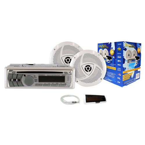 DNA MA5BP Ultimate Marine CD Player Audio Pack With Bluetooth Inc 6.5″ Speakers
