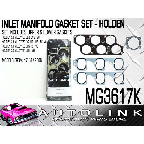 Permaseal MG3617K Inlet Manifold Gasket Set for Holden VZ VE 3.6L V6 LY7 LU1