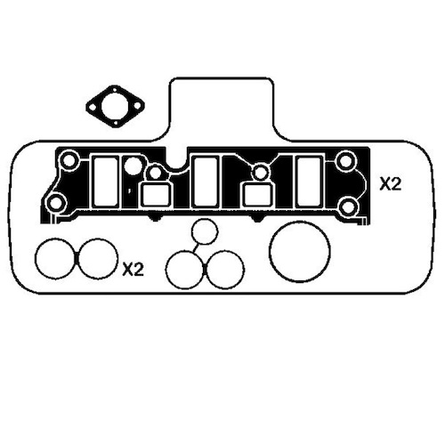 Inlet Manifold Gasket Kit for Holden Caprice VS WH V6 3.8L Ecotech