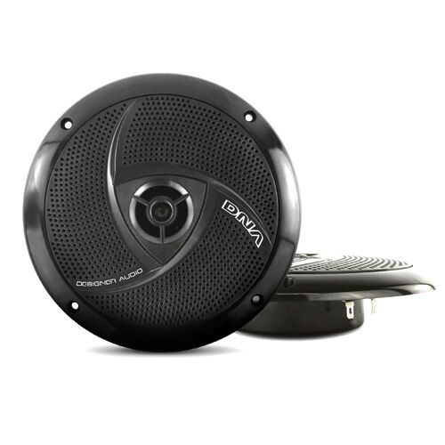 Dna MS650B 6.5 Inch Slimline Marine Speakers In Black - 1 Pair