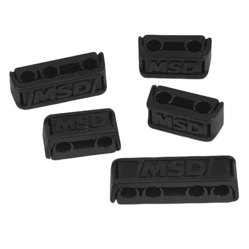 MSD 8843 PRO CLAMP IGNITION LEAD WIRE SEPARATORS - SET OF 8 BLACK