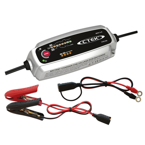 CTEK Battery Charger 12V 5 Amp 8 Stage Charging w/ Temperature Control MXS5.0