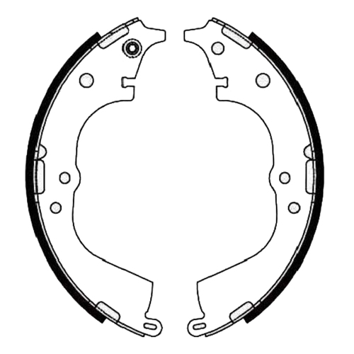 Protex Brake Shoe Set Rear for Toyota Hiace RZH103R RZH113R RZH125R 1989-2004