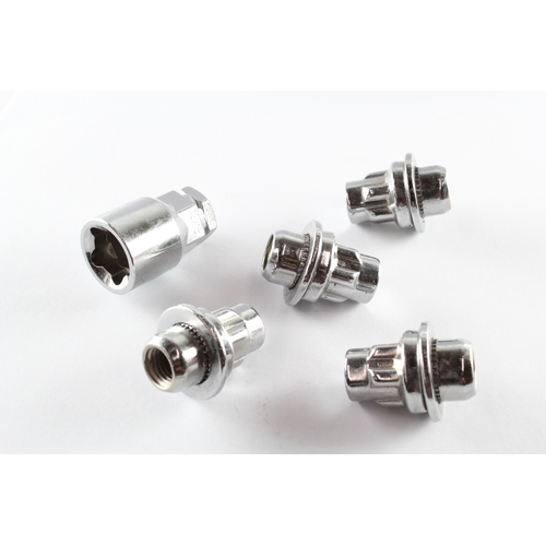 Nice N362LOCK Wheel Lock Nut Set With Key - Thread Size: M12 x 1.50 4 Nuts & Key