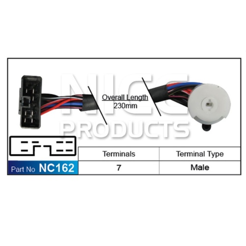 NICE NC162 IGNITION SWITCH FOR TOYOTA HIACE RZH100 SERIES 8/1996 - 12/2004