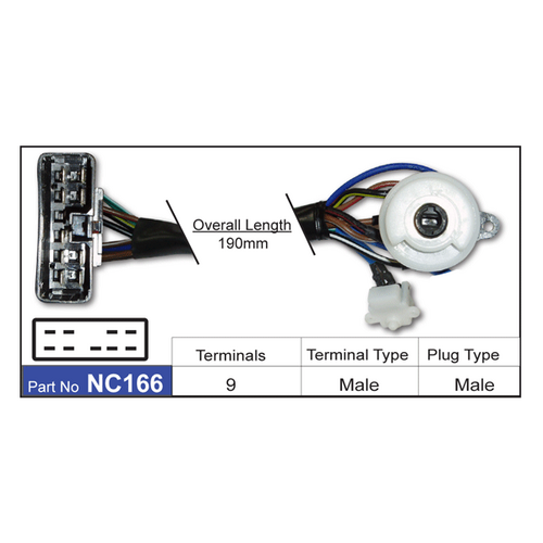 Nice NC166 Ignition Switch for Toyota Supra MA70 4/1991-12/1992
