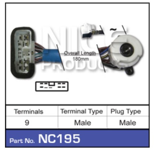NICE NC195 IGNITION SWITCH FOR TOYOTA MODELS