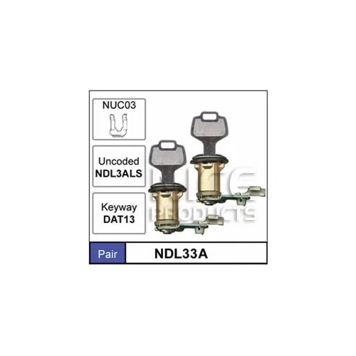 Nice NDL33A Door Lock Set Pair for Ford Maverick & Nissan Patrol MQ GQ Y60