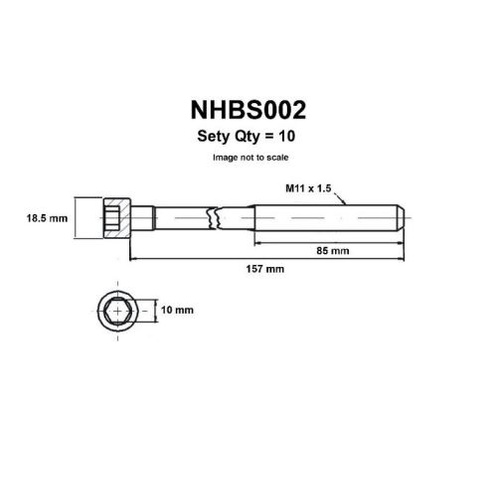 Nason NHBS002 Head Bolt Set for Nissan 180SX Silvia S13 2.0L SR20DET Turbo