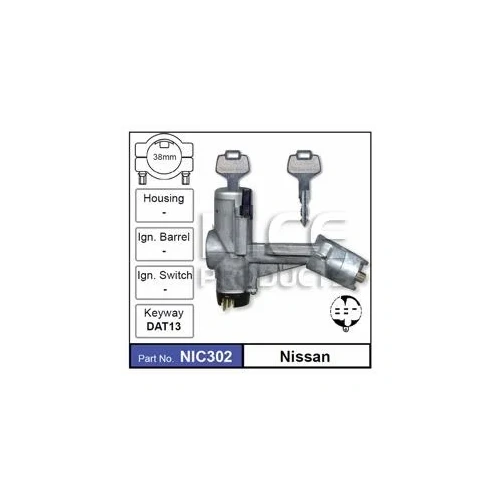 Nice NIC302 Ignition Barrel Lock & Switch for Nissan N13 Pulsar Skyline & Patrol