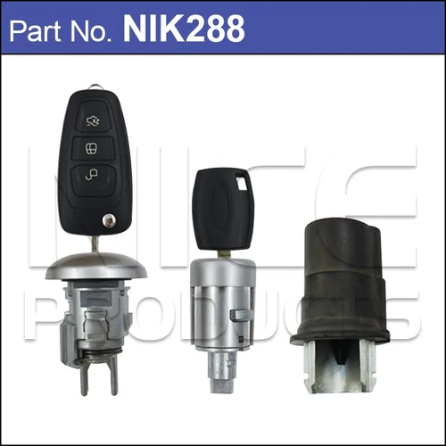 Nice NIK288 Ignition Barrel & Lock Set for Ford Transit Van 10/2000 - 2021