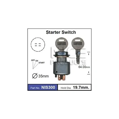 Nice NIS300 Ignition Starter Switch for Datsun Nissan 1000 1600 & Patrol G20 G60
